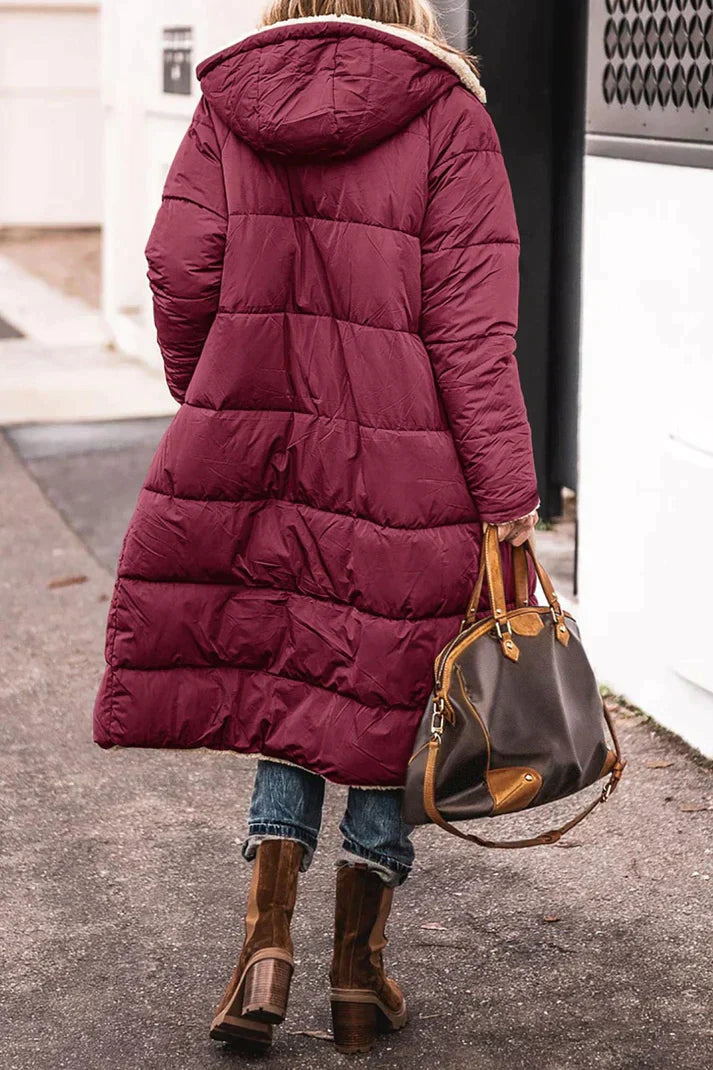 Paula Hooded Longline Padded Coat