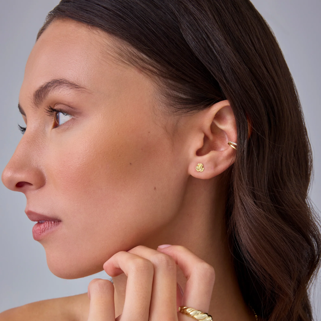 Rosegarden Flat Back Stud Earrings