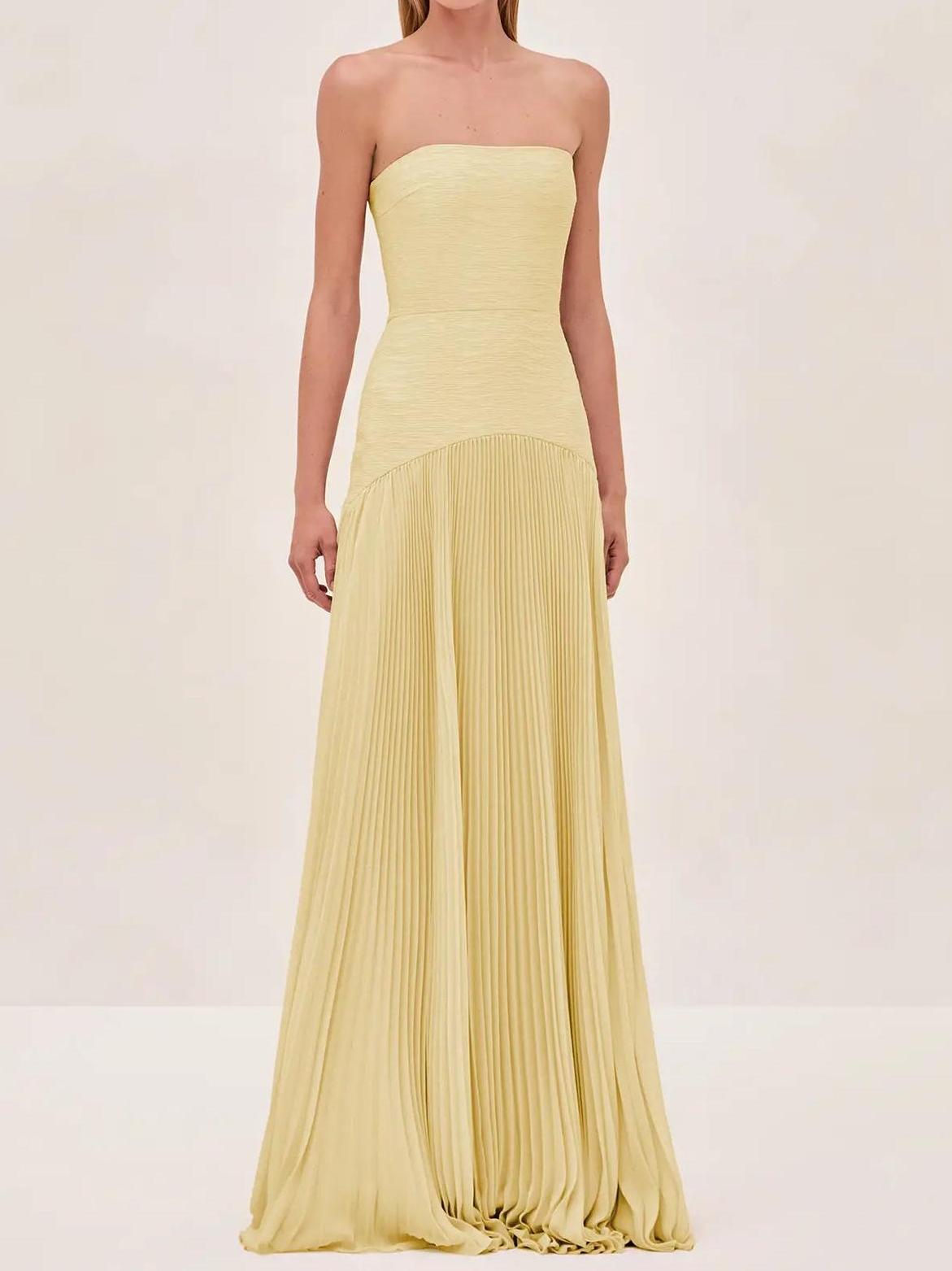 Ruby Strapless Evening Maxi Dress