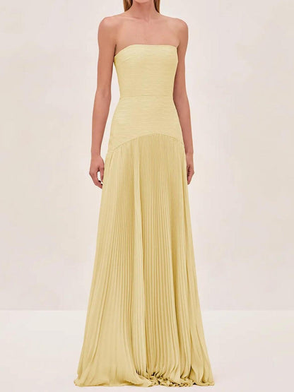Ruby Strapless Evening Maxi Dress