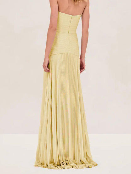 Ruby Strapless Evening Maxi Dress