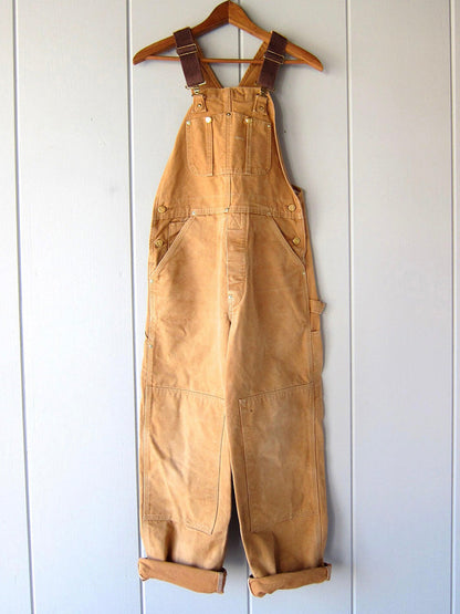 Rugged Utility Wide Leg Overalls