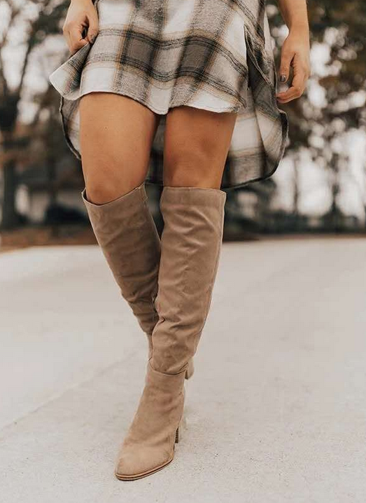 Sienna Suede Knee Boots