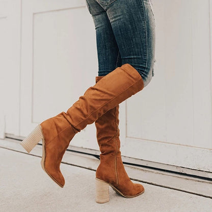 Sienna Suede Knee Boots