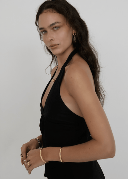 Solace Gold Bangle Bracelet