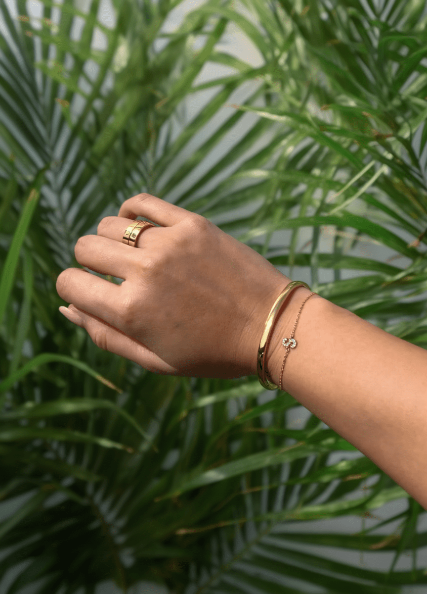 Solace Gold Bangle Bracelet