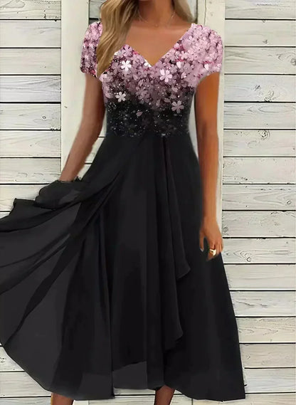 Starlight Chiffon Evening Dress