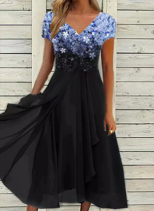 Starlight Chiffon Evening Dress