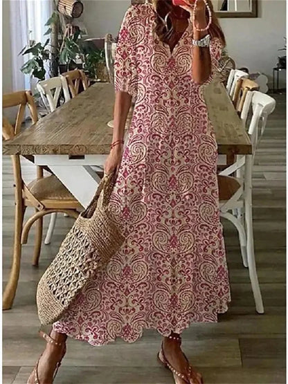 Summer Breeze Floral Maxi Dress