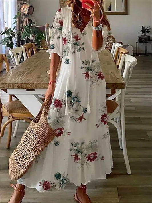 Summer Breeze Floral Maxi Dress