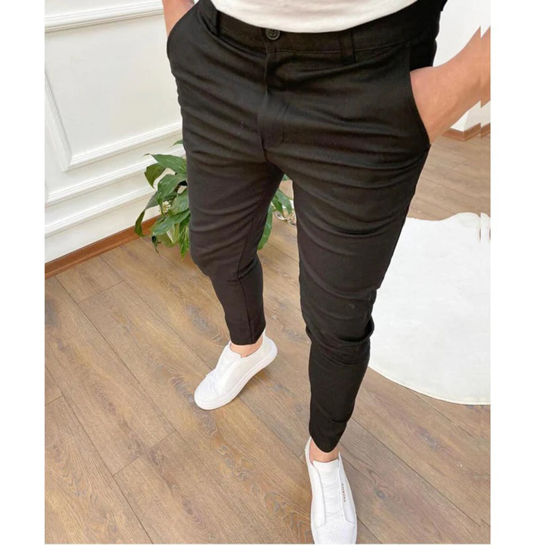 Tailored Slim Fit Cropped Trousers