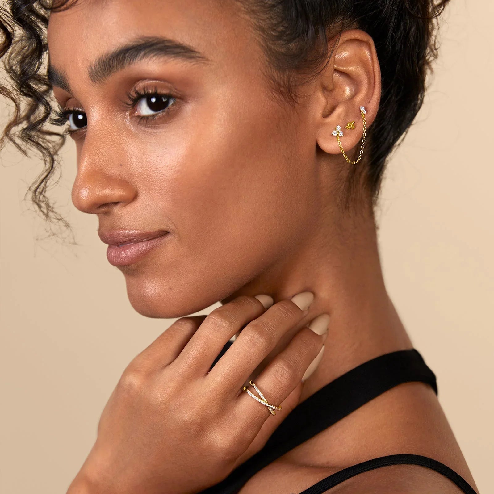 Tiny Crystal Flat Back Studs