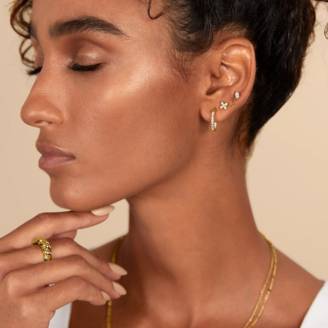 Tiny Teardrop Flat Back Studs