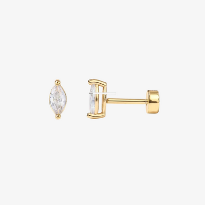 Tiny Teardrop Flat Back Studs