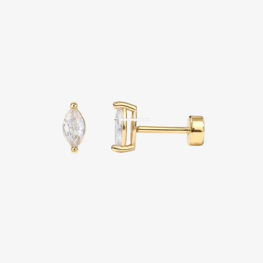 Tiny Teardrop Flat Back Studs