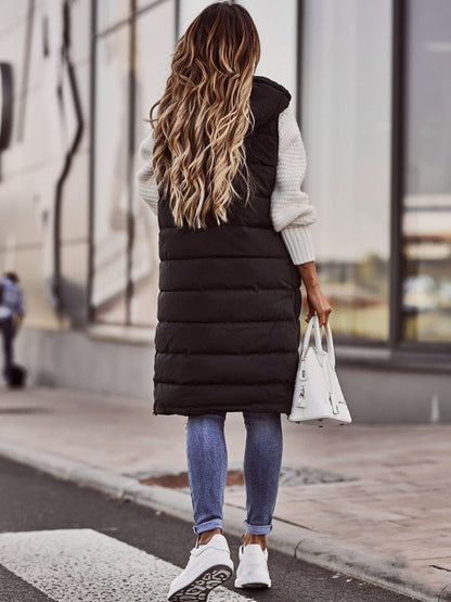 Urban Warmth Longline Quilted Puffer Vest
