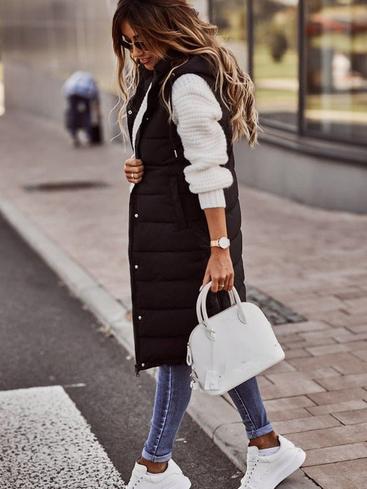 Urban Warmth Longline Quilted Puffer Vest
