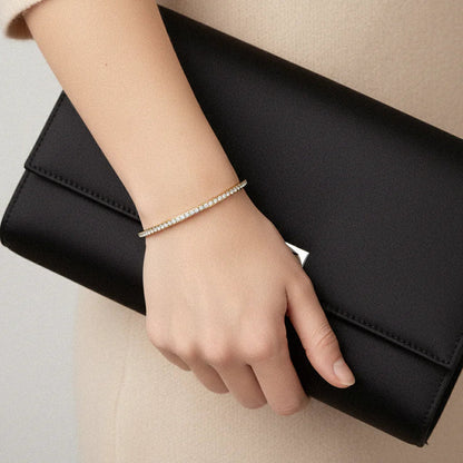 Diamond Gold Bangle Bracelet