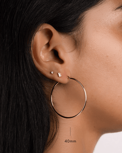 Classic Thin Hoop Earrings
