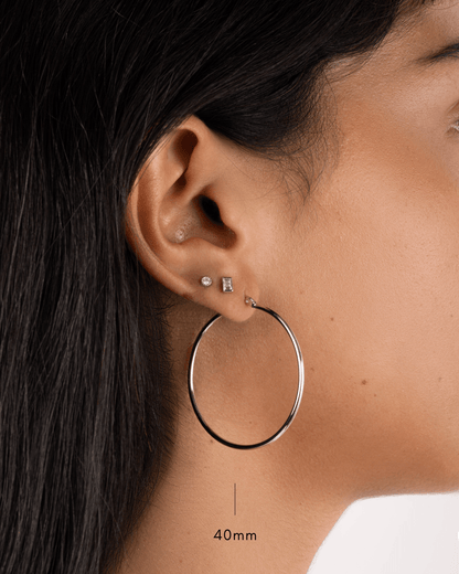 Classic Thin Hoop Earrings