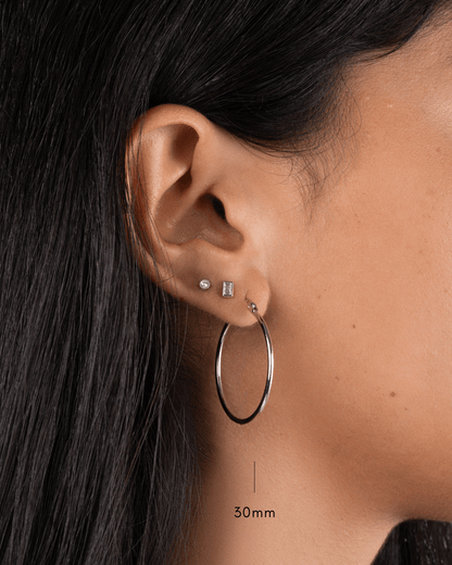 Classic Thin Hoop Earrings