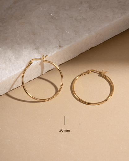 Classic Thin Hoop Earrings