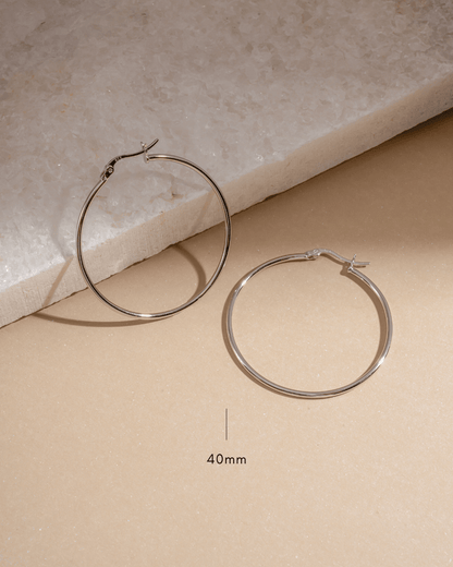 Classic Thin Hoop Earrings
