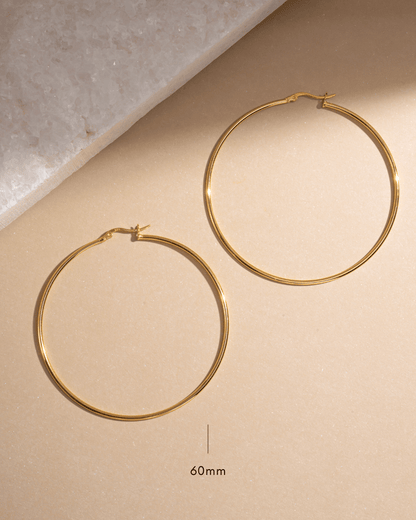 Classic Thin Hoop Earrings