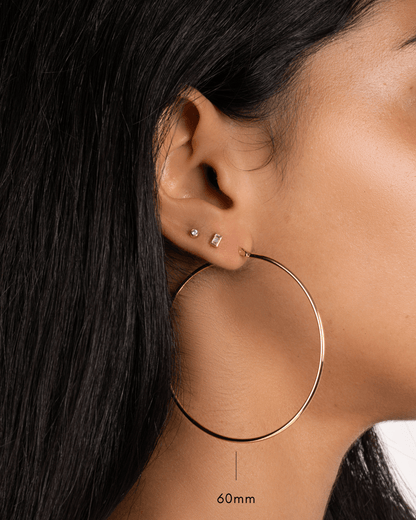 Classic Thin Hoop Earrings