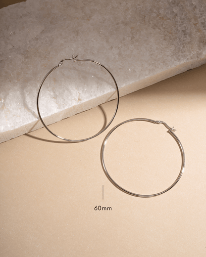 Classic Thin Hoop Earrings