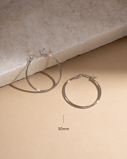 Classic Thin Hoop Earrings