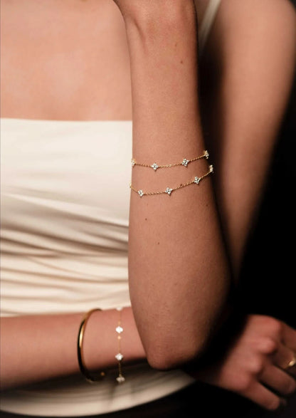 Floral Charm Bracelet