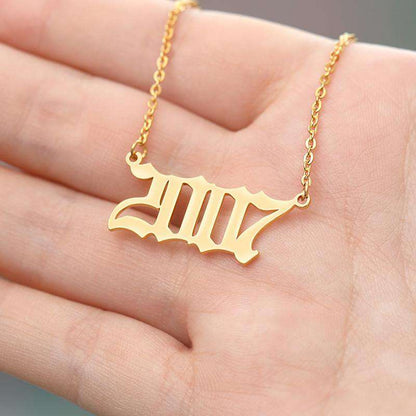 Classic Birth Year Necklace