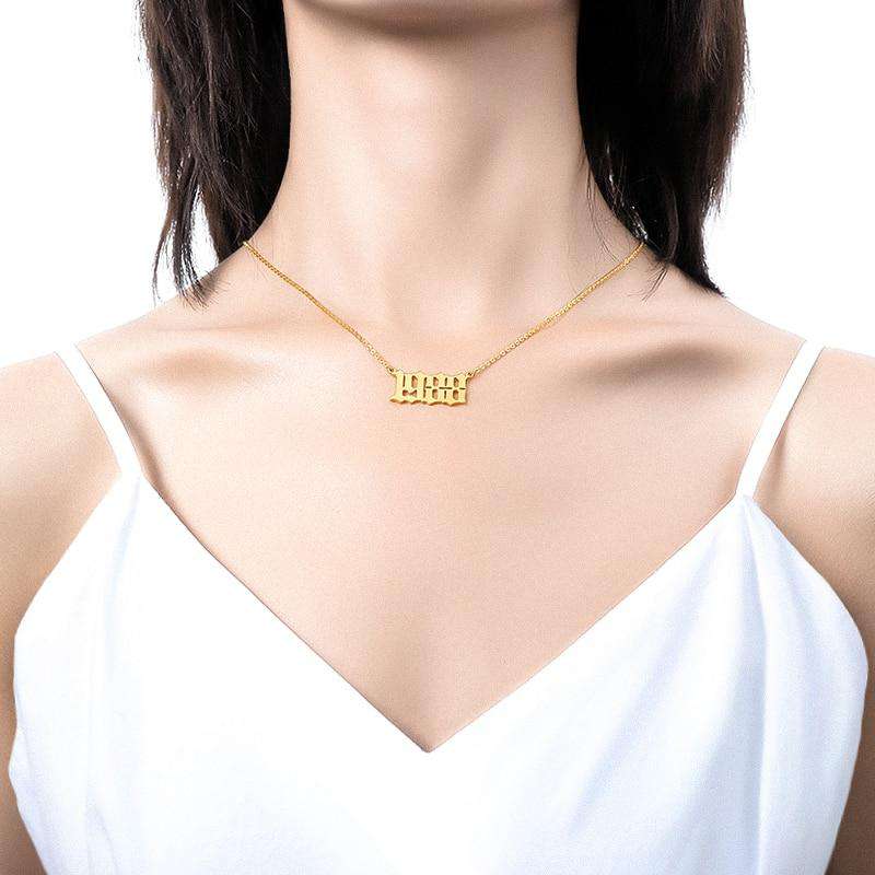 Classic Birth Year Necklace